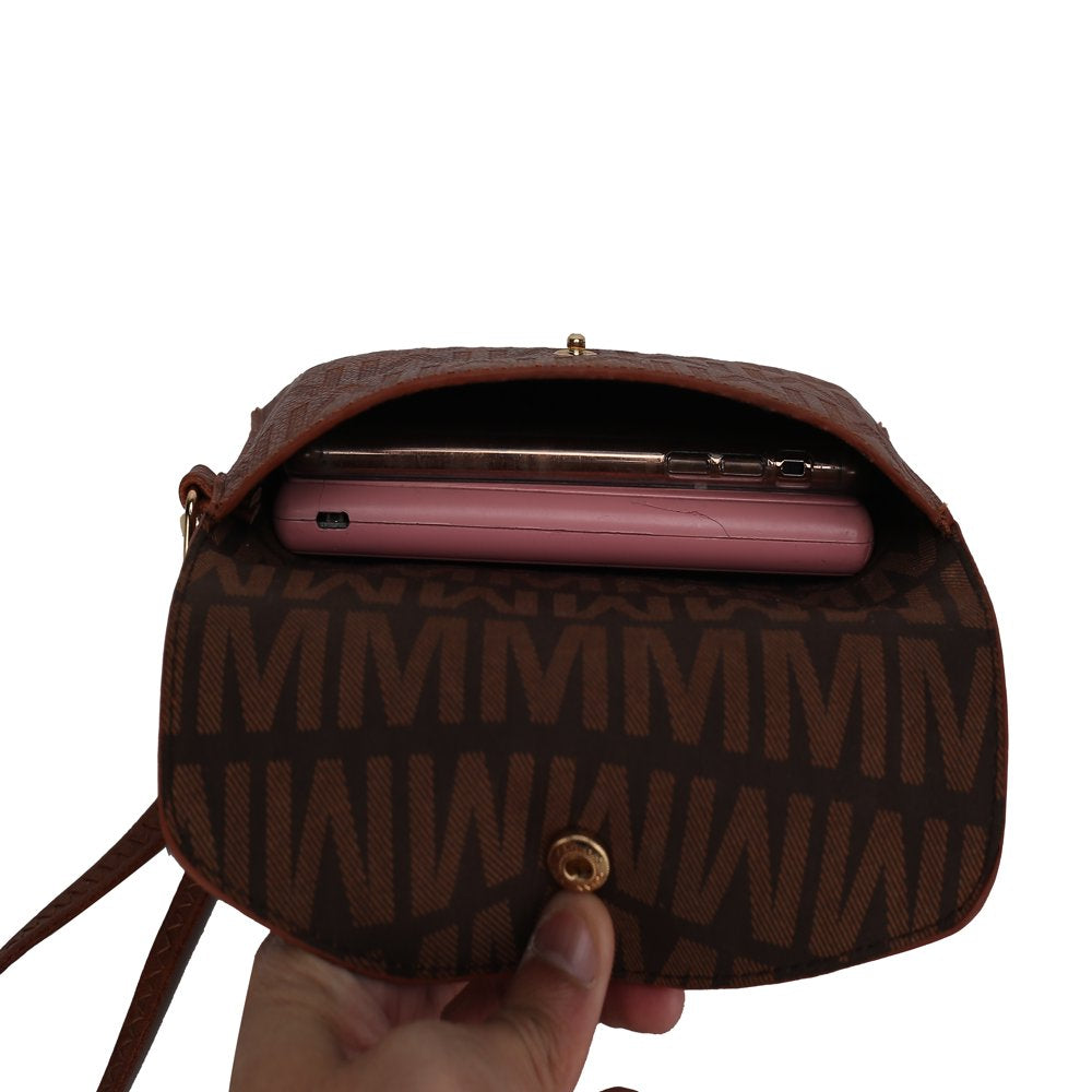 Vegan Leather Women'S Tote Bag, Small Tote Handbag, Pouch Purse & Wristlet Wallet Bag 4 Pcs Set by Mia K - Red